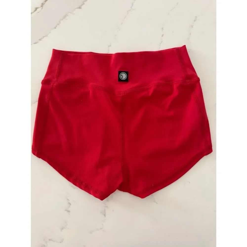 FIVE the label Dance Shorts - Red